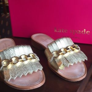 Kate Spade Gold Sandals